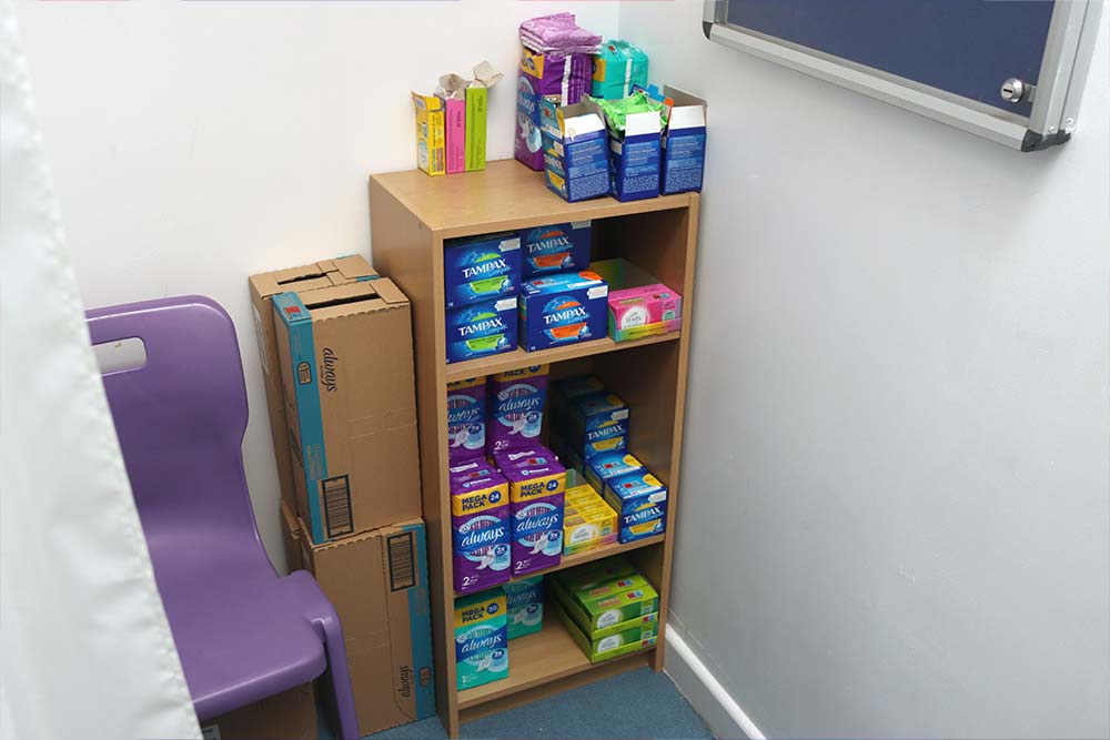 Free Period Supplies at Penrice, St Austell